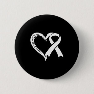 I Wear Red To Fight Heart Disease Awareness Heart 6 Cm Round Badge