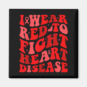 I Wear Red To Fight Heart Disease Awareness Warrio Magnet