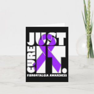 I Wear Ribbon Purple Fibromyalgia Awareness Card