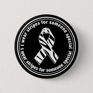 I Wear Stripes for Someone Special EDS Button