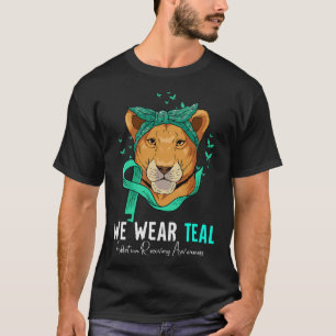 I Wear Teal Addiction Recovery Awareness T-Shirt