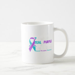 I Wear Teal & Purple For My Sister Suicide Pre Coffee Mug