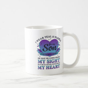 I Wear Teal & Purple For My Son Suicide Preven Coffee Mug
