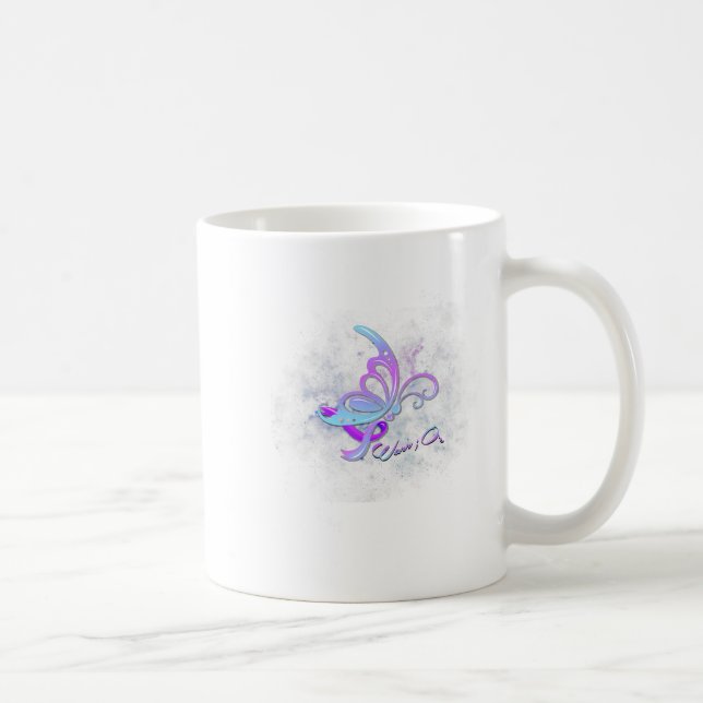 I Wear Teal &amp; Purple For Someone I Love Suicid Coffee Mug (Right)