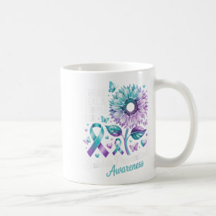 I Wear Teal & Purple For Suicide Prevention Aw Coffee Mug