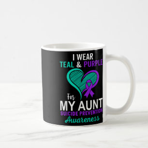 I Wear Teal & Purple In Memory Of My Aunt Suic Coffee Mug