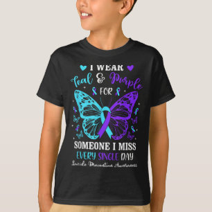 I Wear Teal &amp; Purple In Memory Of My Nephew  T-Shirt