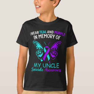 I Wear Teal & Purple In Memory Of My Uncle Sui T-Shirt