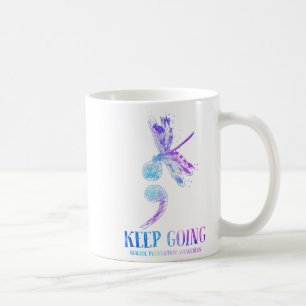 I Wear Teal & Purple Suicide Prevention Awaren Coffee Mug