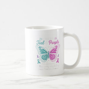 I Wear Teal & Purple Suicide Prevention Awaren Coffee Mug