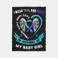 I Wear Teal And Purple Byby Suicide Prevention Awa