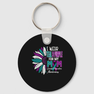 I Wear Teal And Purple For My Mum Suicide Preventi Key Ring