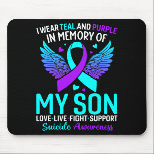 I Wear Teal And Purple For My Son Prevention Mouse Mat