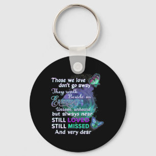 I Wear Teal And Purple For Someone I Miss Suicide Key Ring