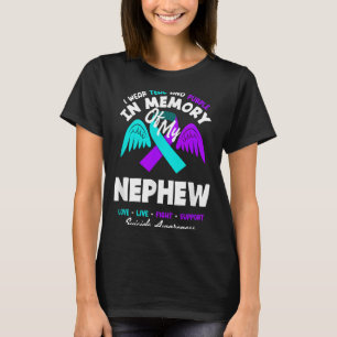 I wear teal and purple in memory of my nephew T-Shirt