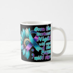 I Wear Teal And Purple National Suicide Prevention Coffee Mug