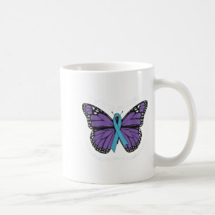 I Wear Teal And Purple Suicide Awareness Mental He Coffee Mug