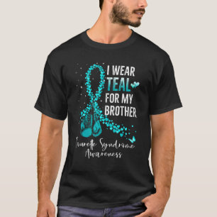 I Wear Teal For My Brother Tourette Syndrome Teal T-Shirt