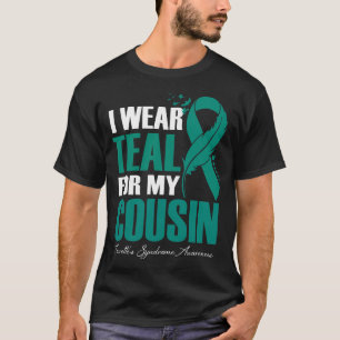 I Wear Teal For My Cousin Tourette's Syndrome Awar T-Shirt