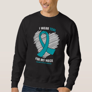 I Wear Teal For My Niece Trigeminal Neuralgia Awar Sweatshirt