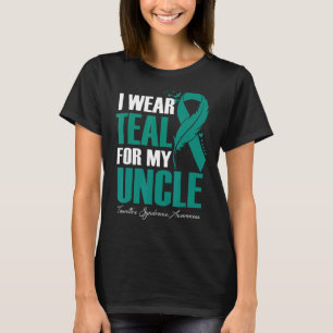 I Wear Teal For My Uncle Tourette's Syndrome Aware T-Shirt