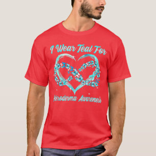 I Wear Teal For Scleroderma Awareness Heart Butter T-Shirt