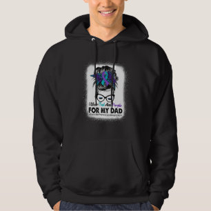 I Wear Teal Purple For Dad Suicide Prevention Awar Hoodie
