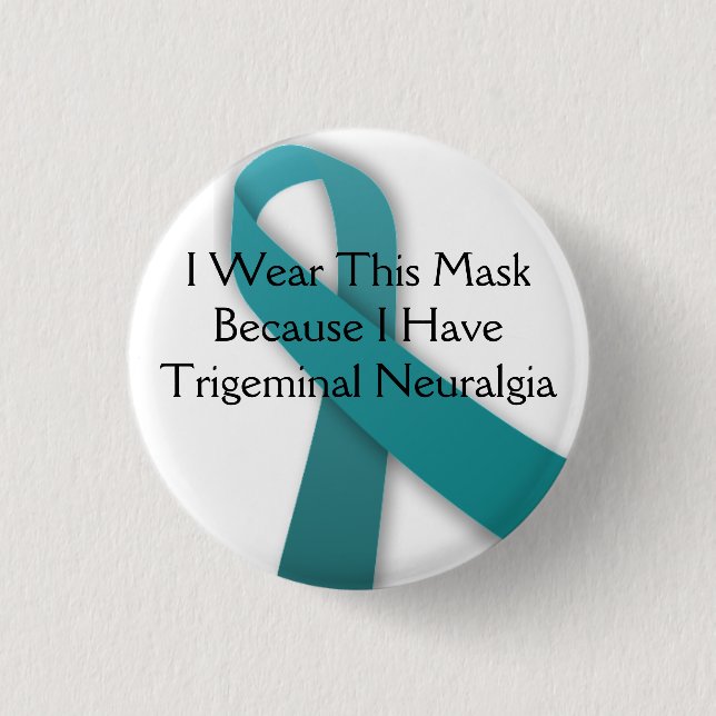 I Wear This Mask Because I Have TN 3 Cm Round Badge (Front)