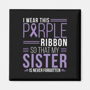 I Wear This Purple Ribbon Overdose Awareness Day G Magnet