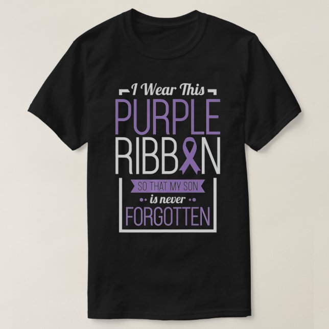 I Wear This Purple Ribbon Overdose Awareness Day G T-Shirt (Design Front)