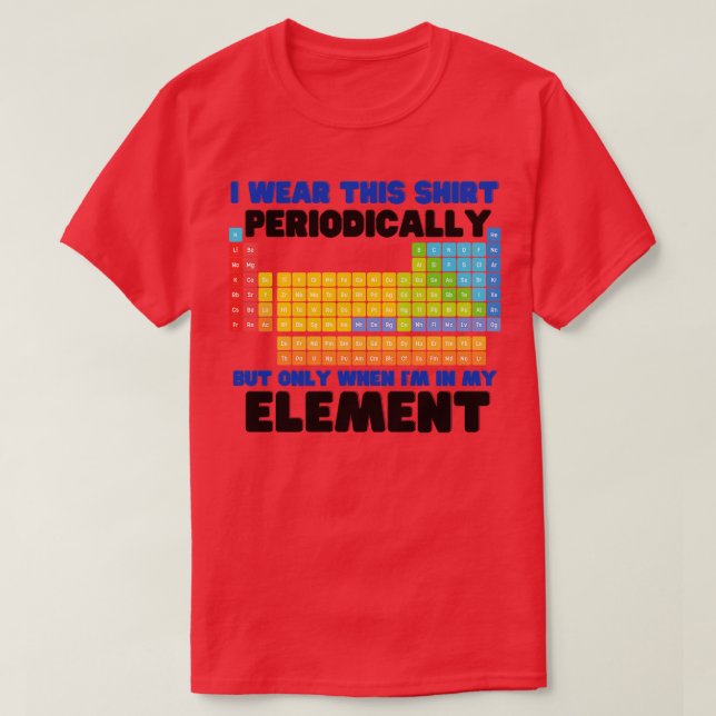 i wear this shirt periodically but only when im in (Design Front)