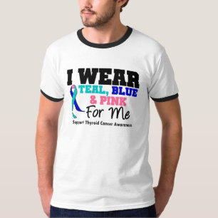 I Wear Thyroid Cancer Ribbon For Me T-Shirt