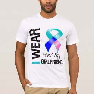 I Wear Thyroid Cancer Ribbon For My Girlfriend T-Shirt