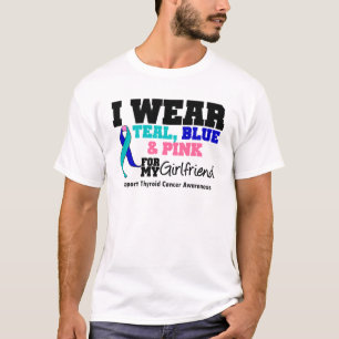 I Wear Thyroid Cancer Ribbon For My Girlfriend T-Shirt