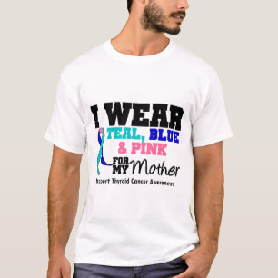 I Wear Thyroid Cancer Ribbon For My Mother T-Shirt