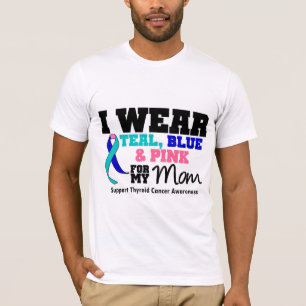 I Wear Thyroid Cancer Ribbon For My Mum T-Shirt