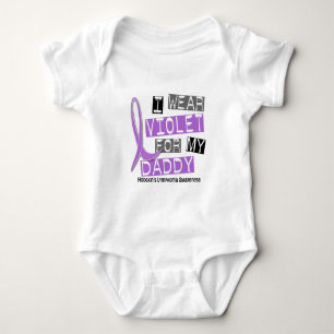 I Wear Violet For My Daddy 37 Hodgkin’s Lymphoma Baby Bodysuit