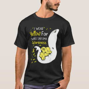 I Wear Yellow For Ewings Sarcoma Awareness Elephan T-Shirt