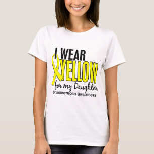 I Wear Yellow For My Daughter 10 Endometriosis T-Shirt