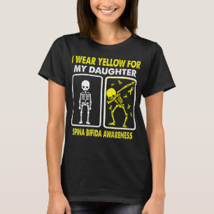 I Wear Yellow For My Daughter SPINA BIFIDA T-Shirt