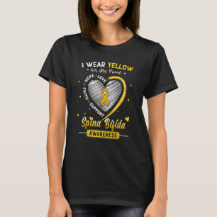 I Wear Yellow For My Friend Spina Bifida Awareness T-Shirt