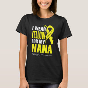 I Wear Yellow For My Nana Obesity Awareness Feathe T-Shirt