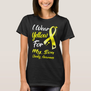 I Wear Yellow For MY SON Obesity Awareness T-Shirt