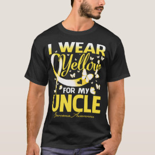I Wear Yellow For My Uncle Sarcoma Awareness T-Shirt