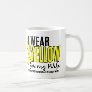 I Wear Yellow For My Wife 10 Endometriosis Coffee Mug