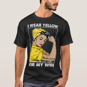 I Wear Yellow For My Wife Endometriosis Awareness T-Shirt