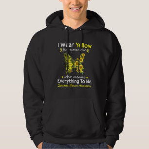 I Wear Yellow For Sarcoma Awareness Sarcoma Suppor Hoodie