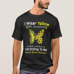 I Wear Yellow For Sarcoma Awareness Sarcoma Suppor T-Shirt