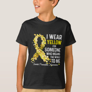I Wear Yellow For Someone Miss Suicide Prevention T-Shirt