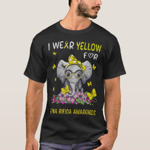 I wear Yellow For Spina Bifida Awareness T-Shirt